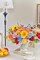 Rainbow Artificial Flowers Set – Peonies, Chrysanthemum, Daisy, Hydrangea, Sunflower, Violets, Dahlia, Daffodils, Epiphyllum, Orchid, Cherry Blossom, Camellia, Leyaron – Fake Flower Collection for Home & Event Decor